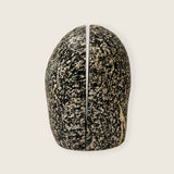 Black Splashed Riverstone Bookend