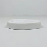 Curved Marble Ash Tray - White