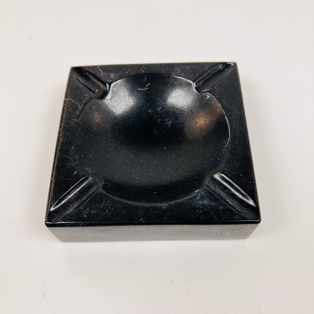 Marble Square Black Ash Tray