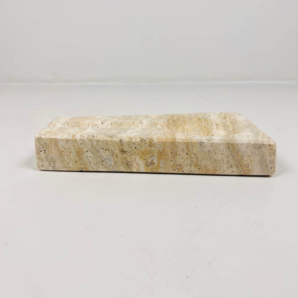 Travertine Lined Ash Tray