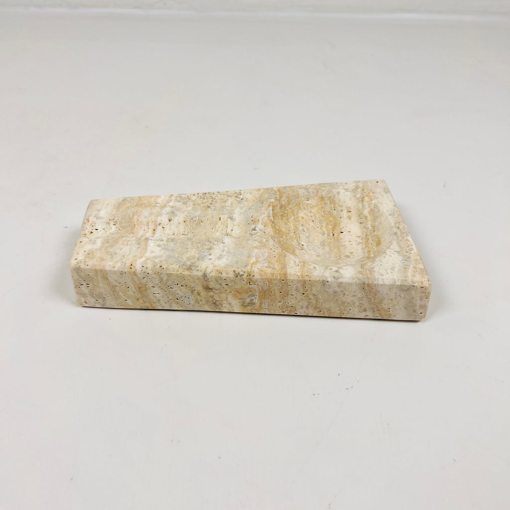 Travertine Lined Ash Tray