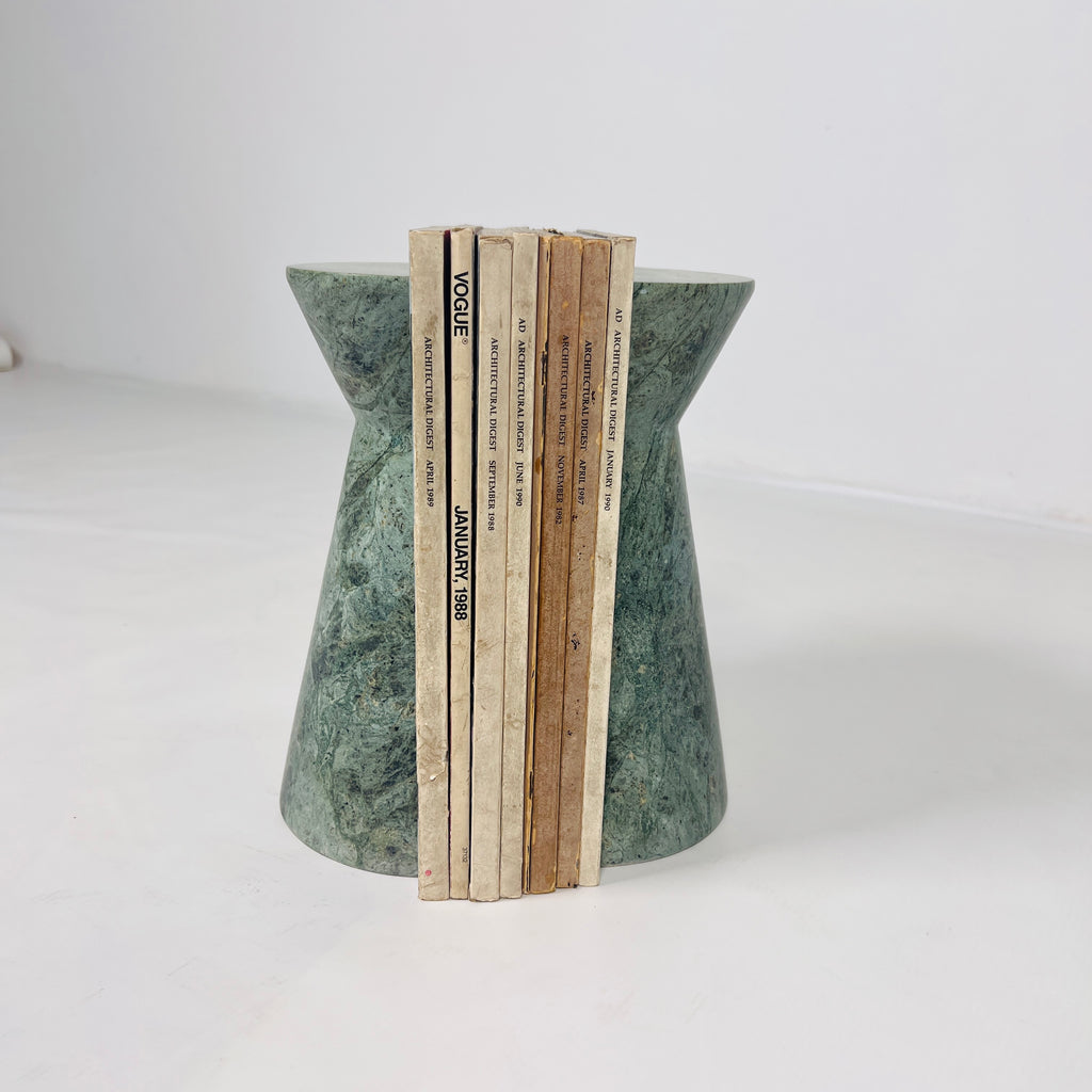 Green Marble Bookend Pair