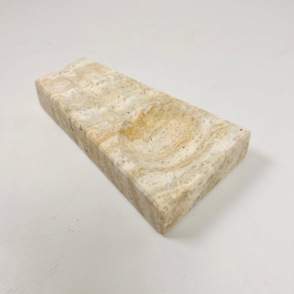 Travertine Lined Ash Tray