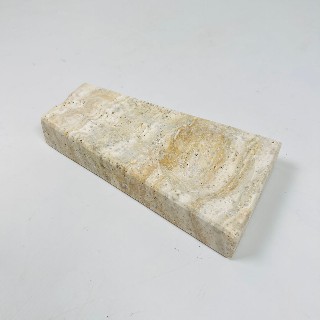 Travertine Lined Ash Tray