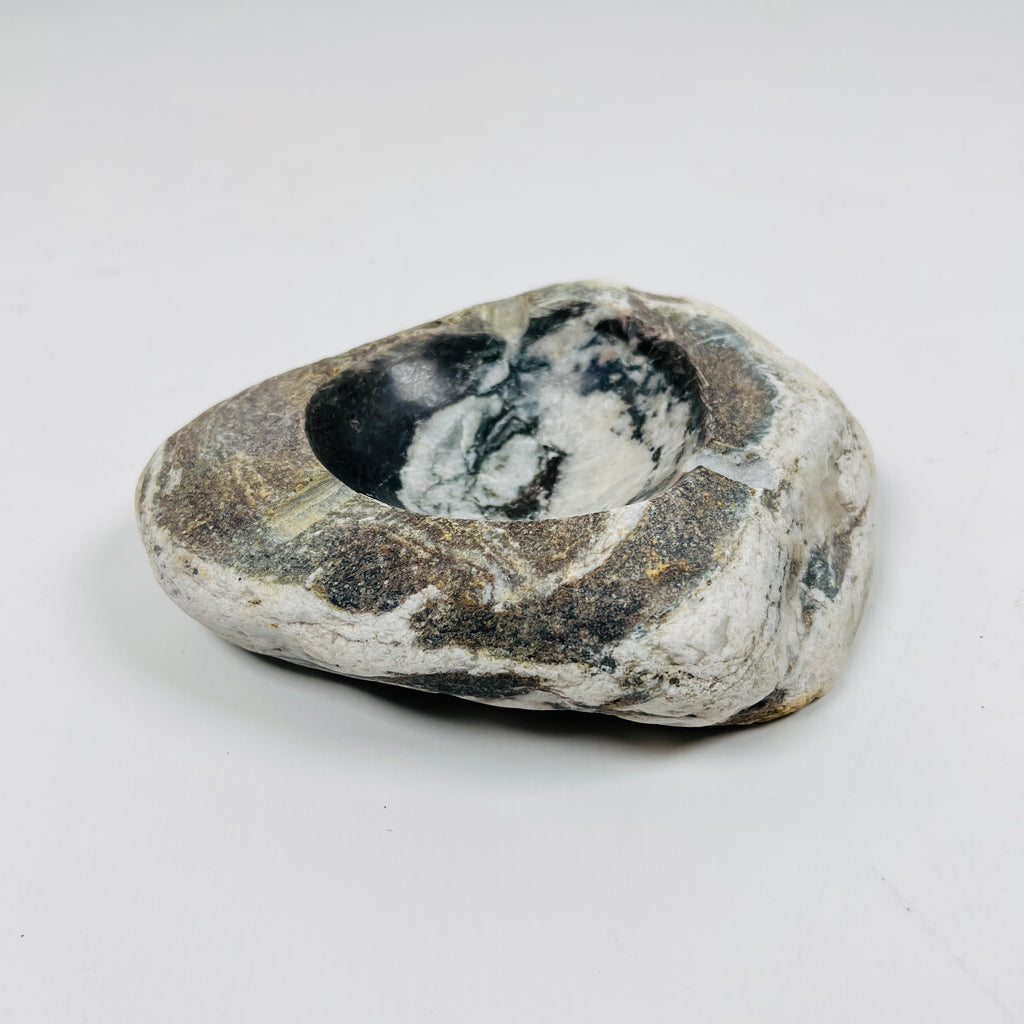 River Stone Zebra Dabbed Ash Tray