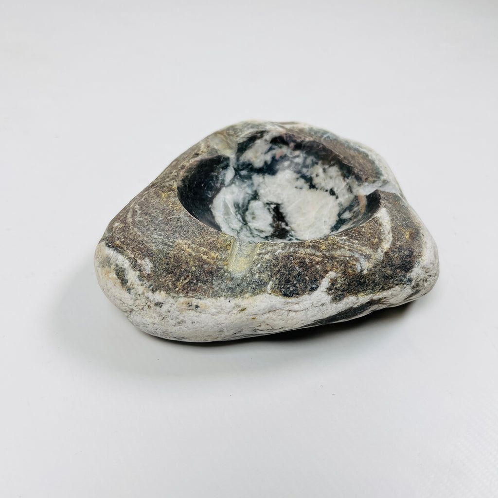 River Stone Zebra Dabbed Ash Tray