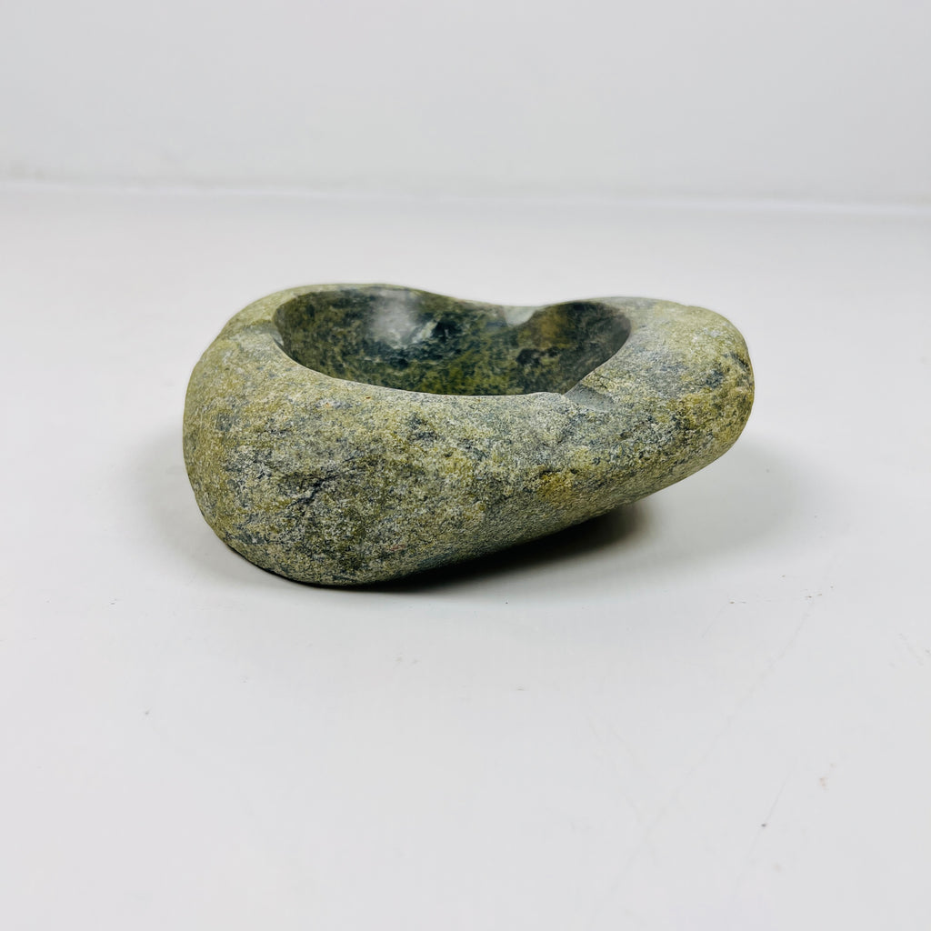 River Stone Moss Green Specked Ash Tray