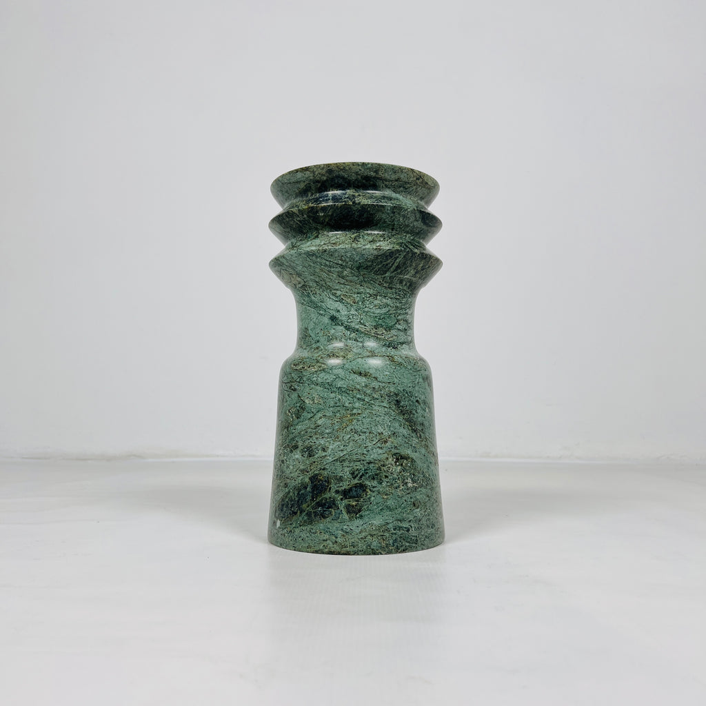 Swirl Head Green Vase