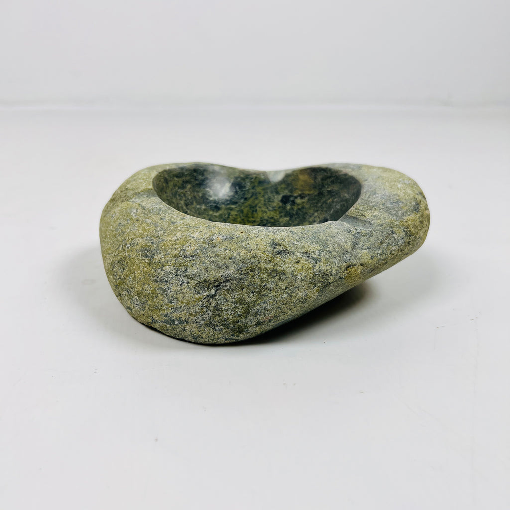 River Stone Moss Green Specked Ash Tray