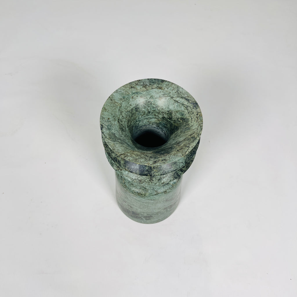 Swirl Head Green Vase