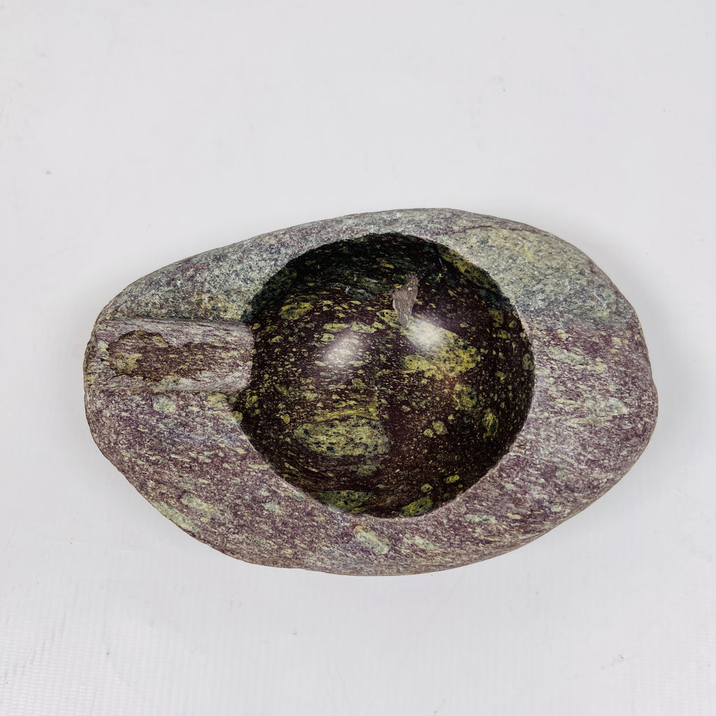 River Stone Lime Spotted Ash Tray