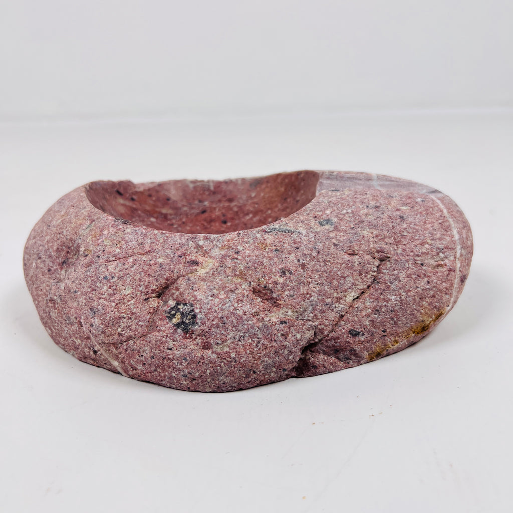 River Stone Red Spotted Ash Tray