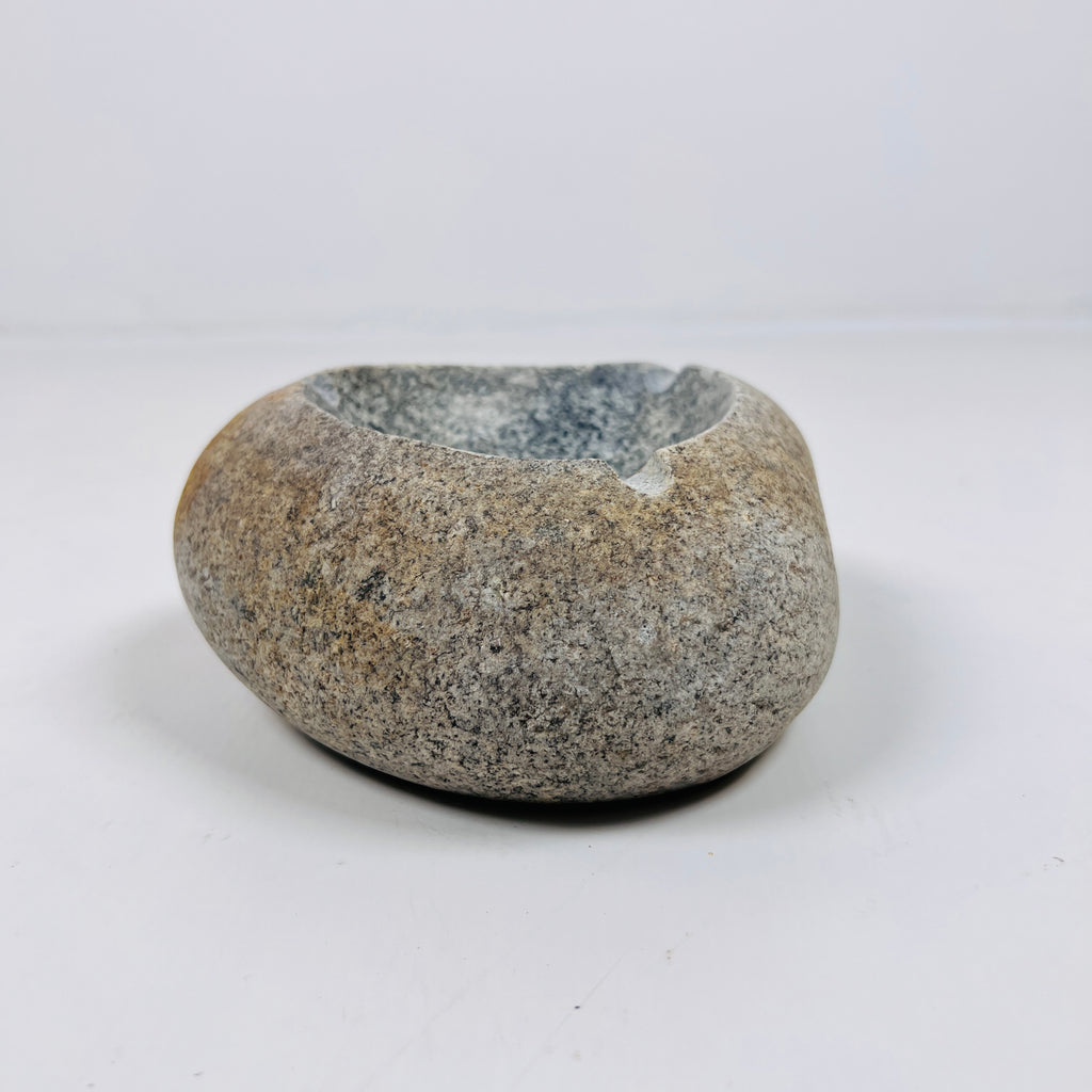 River Stone Brown Marked Ash Tray