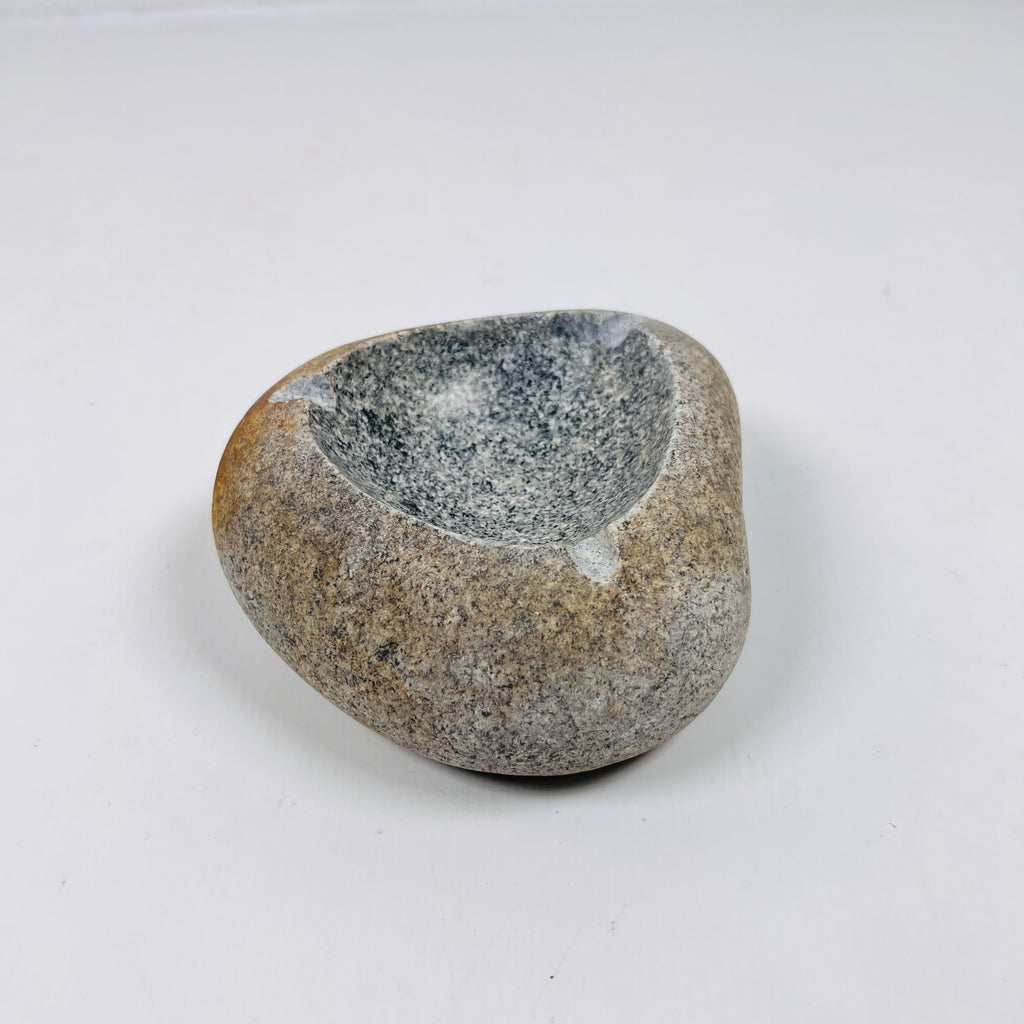 River Stone Brown Marked Ash Tray