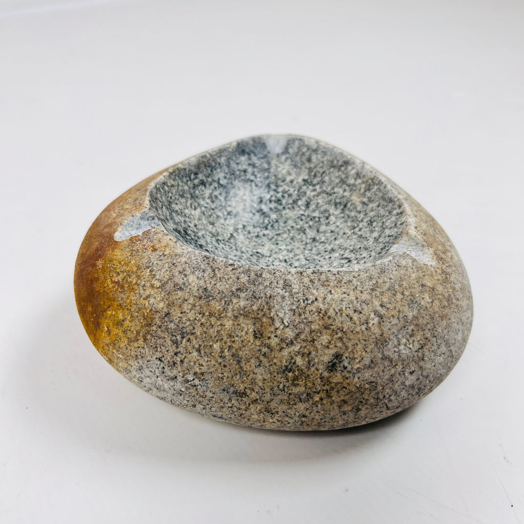 River Stone Brown Marked Ash Tray