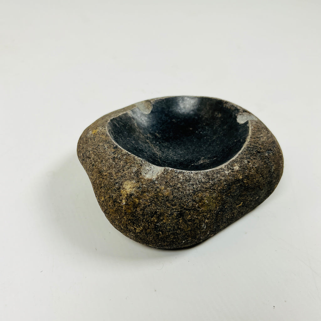 River Stone Deep Blue Specked Ash Tray