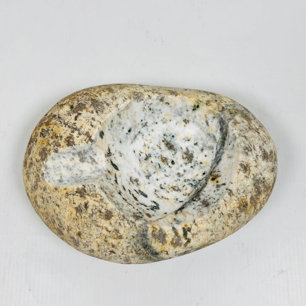 River Stone Mustard Specked Ash Tray