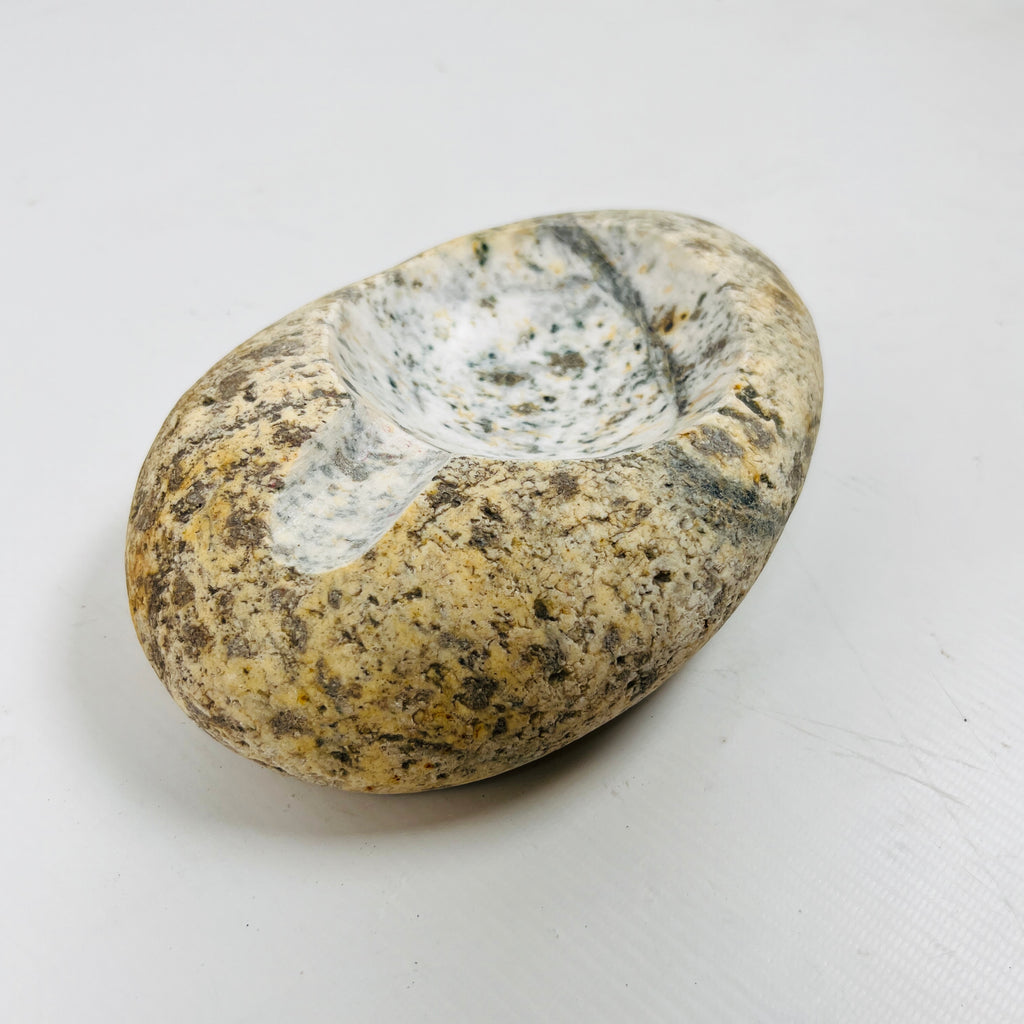 River Stone Mustard Specked Ash Tray