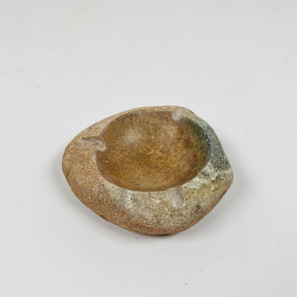 River Stone Amber Grazed Ash Tray