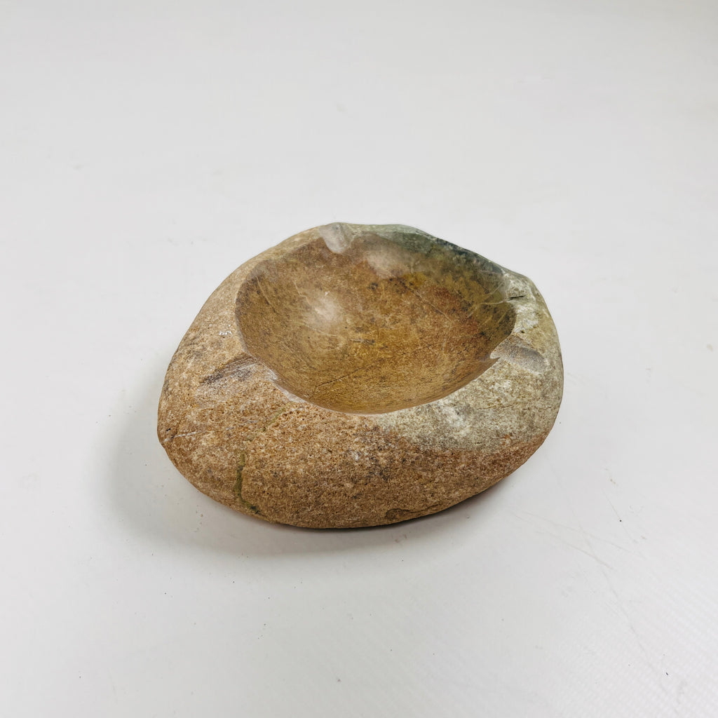 River Stone Amber Grazed Ash Tray