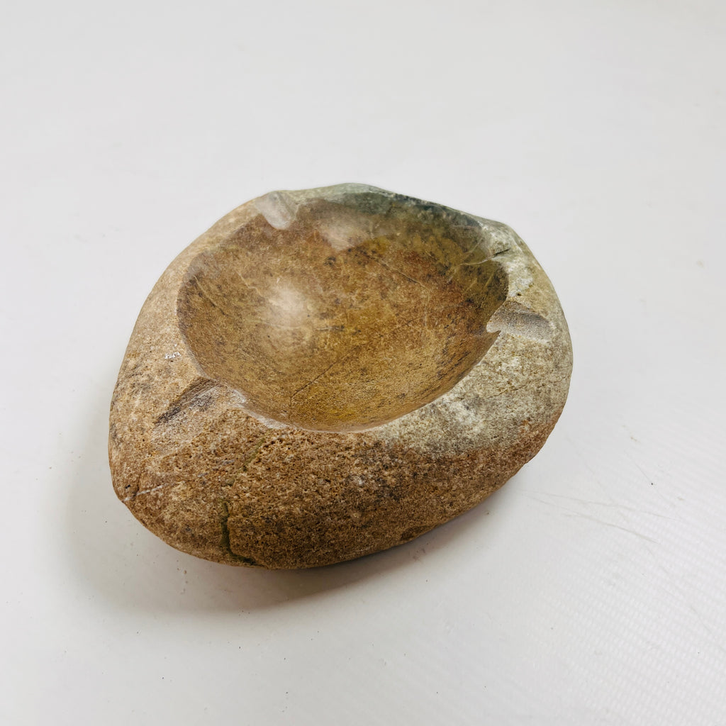 River Stone Amber Grazed Ash Tray