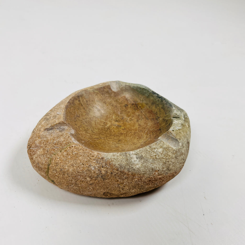 River Stone Amber Grazed Ash Tray