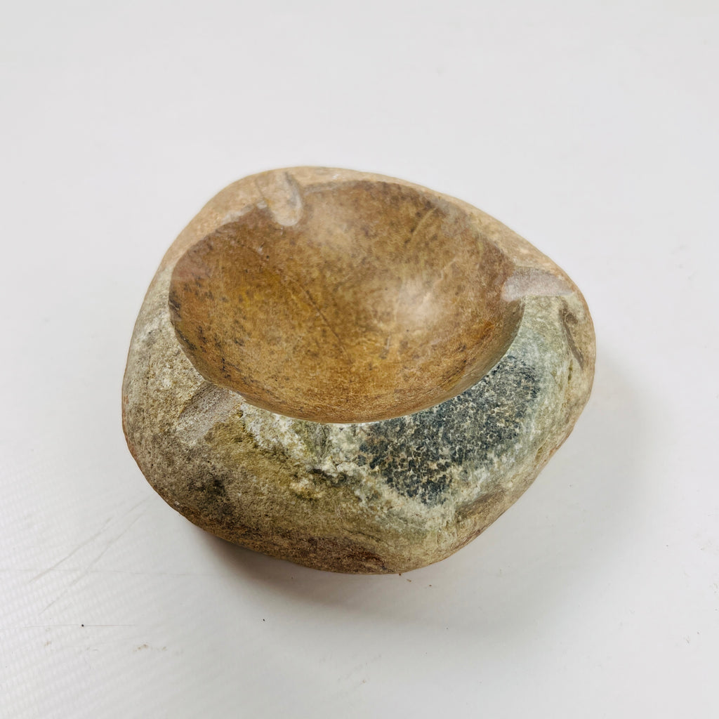 River Stone Amber Grazed Ash Tray