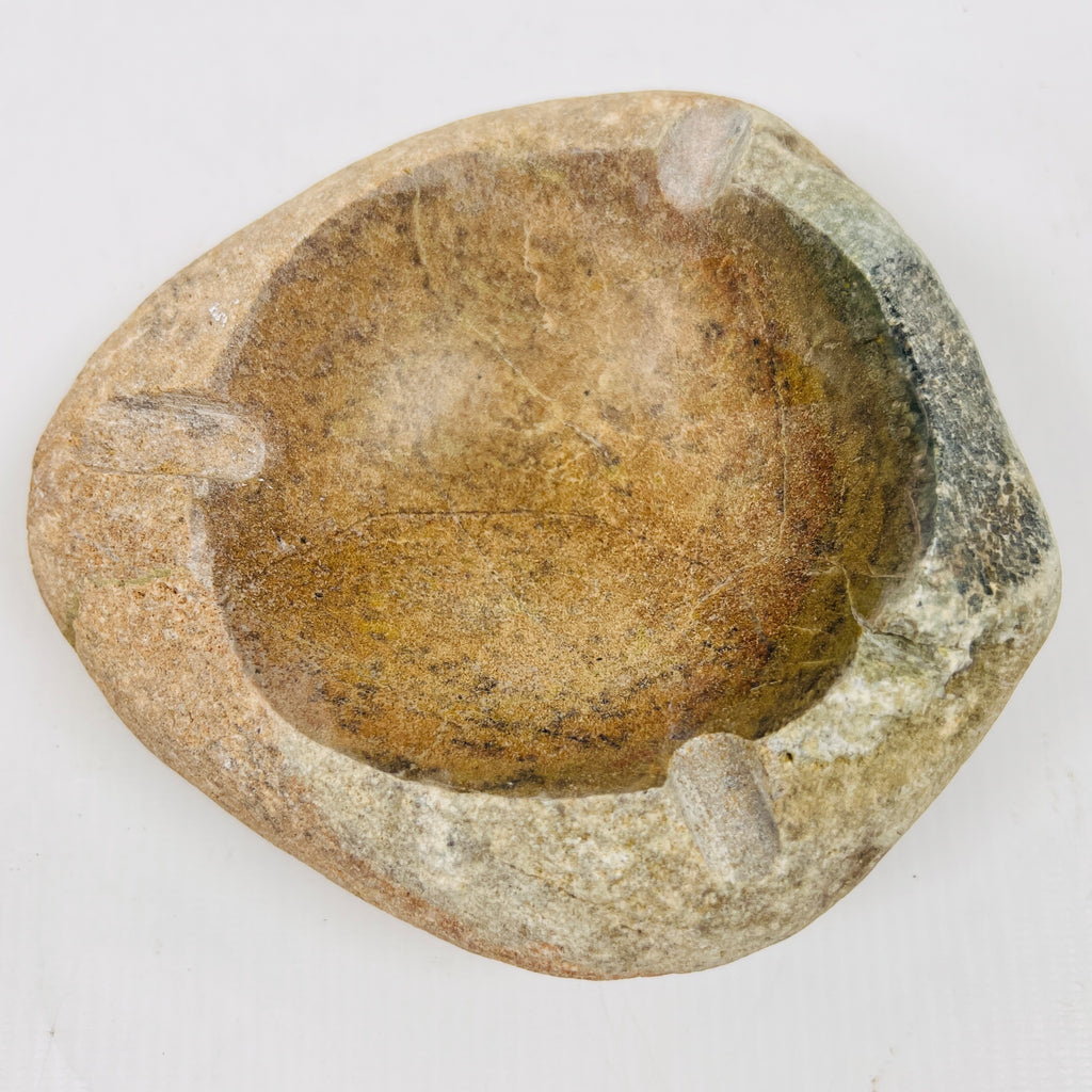 River Stone Amber Grazed Ash Tray