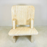 Throne Chair - Travertine