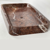 Arced Renctangle Sink (Burgundy)