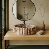 Fluted Sink (Red & White)