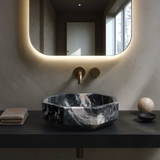 Octagonal Sink (Blue & Black)
