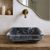 Trapeze Sink (Blue & Black)