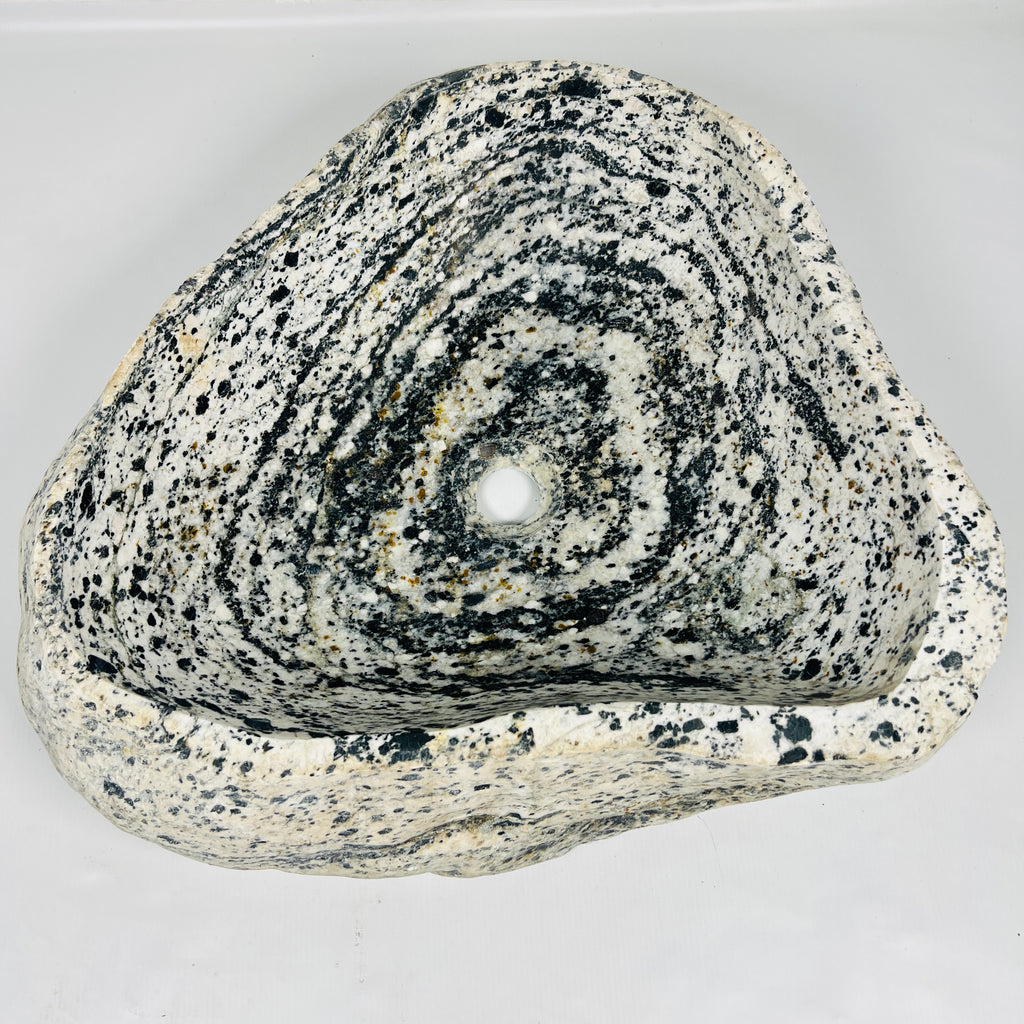 Inky Depth River Stone Sink