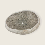 Beige Spotted River Stone Sink