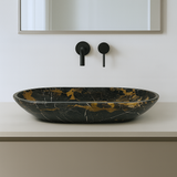 Oblong Sink (Black & Gold)
