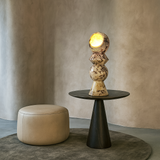 Slender Totem Table Lamp / Floor Lamp (Red & White) Large