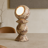 Totem Table Lamp / Floor Lamp (Red & White)