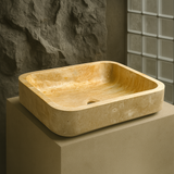 Rounded Rectangle Sink (Beige)