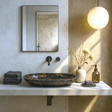 Ellipsoid Basin (Black & Gold)