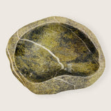 Green White Lined Bowl