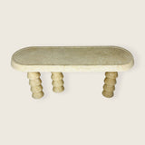 Three- Legged Table - Travertine