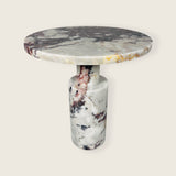 Luxe Crest Table - Red & White