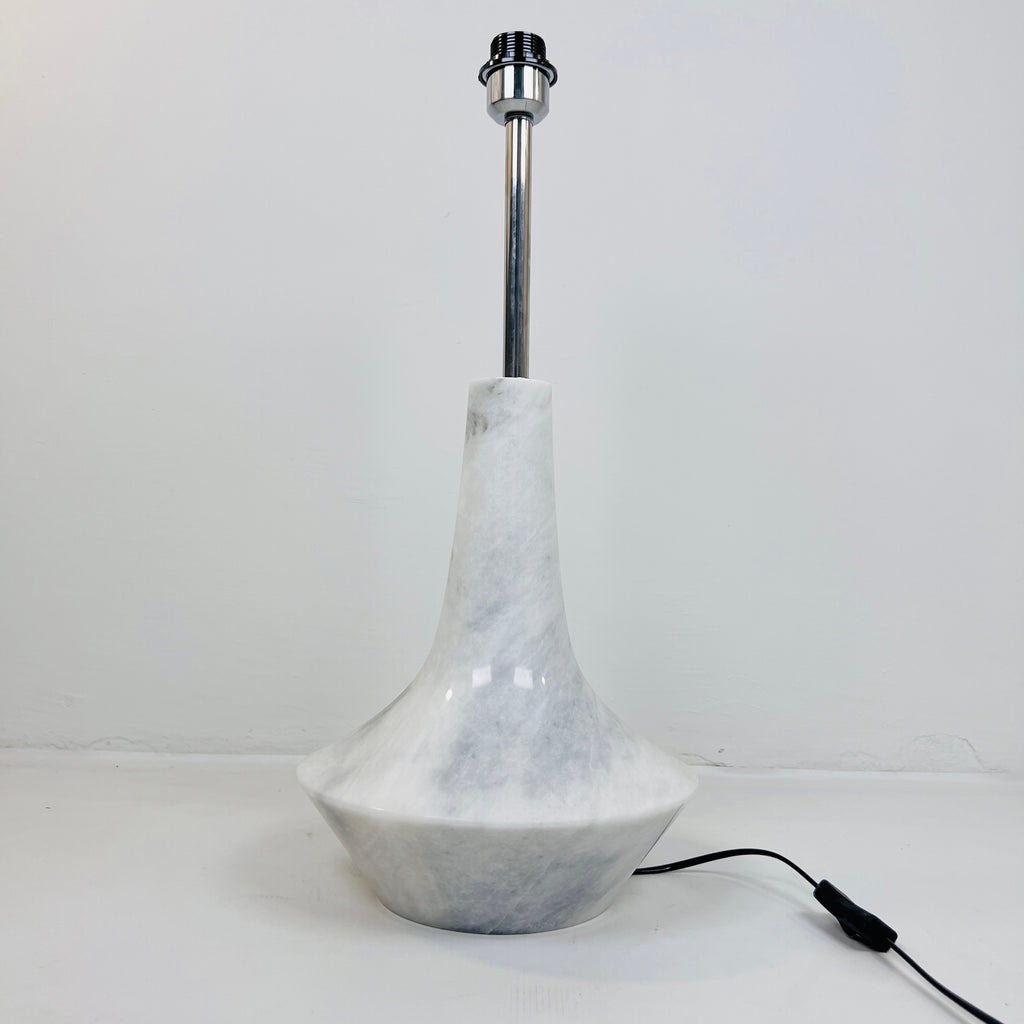 Bulged Saucer Grey Table Lamp