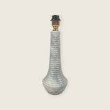 Bulged Striated Lamp - Gray