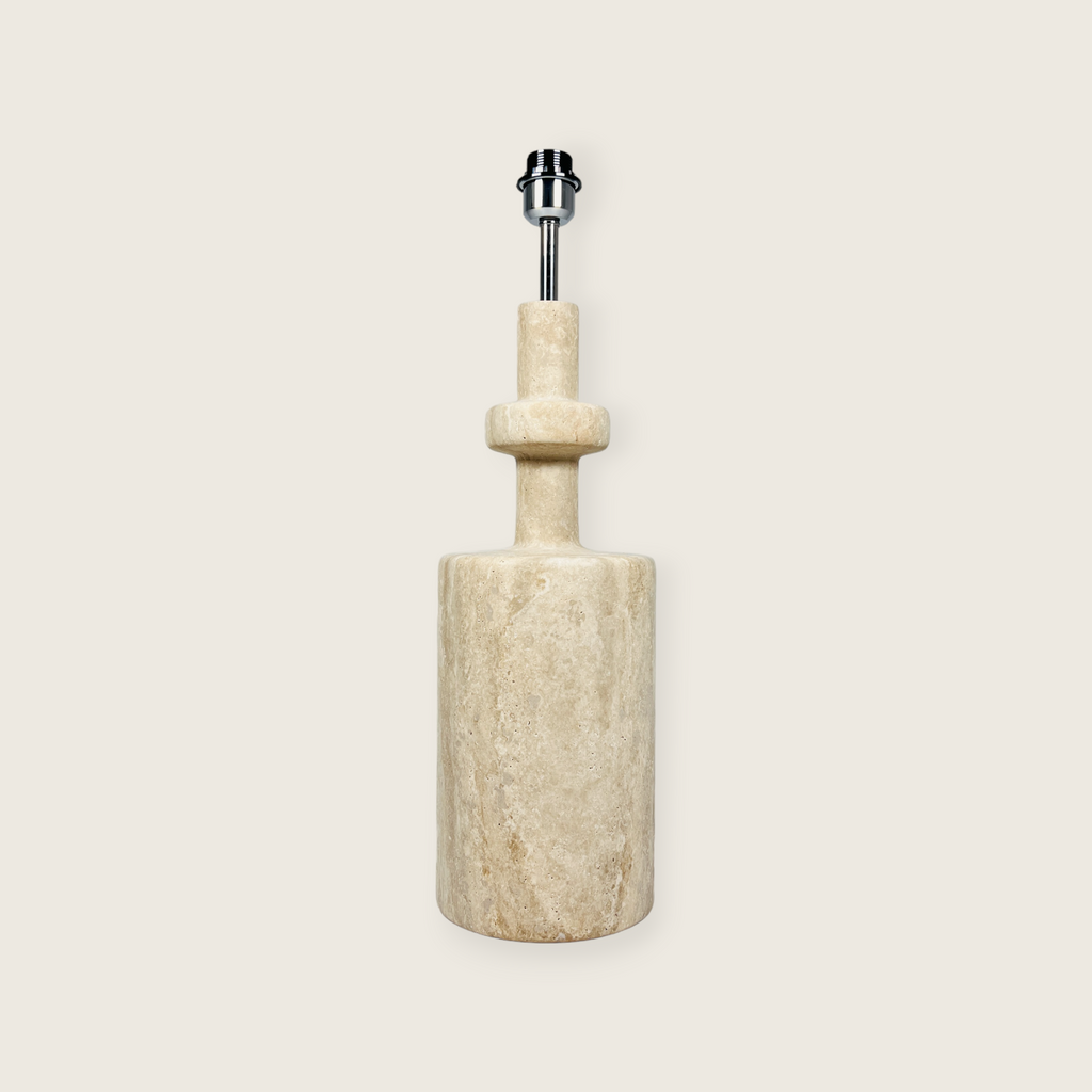 Bottled Bottom Travertine Table Lamp