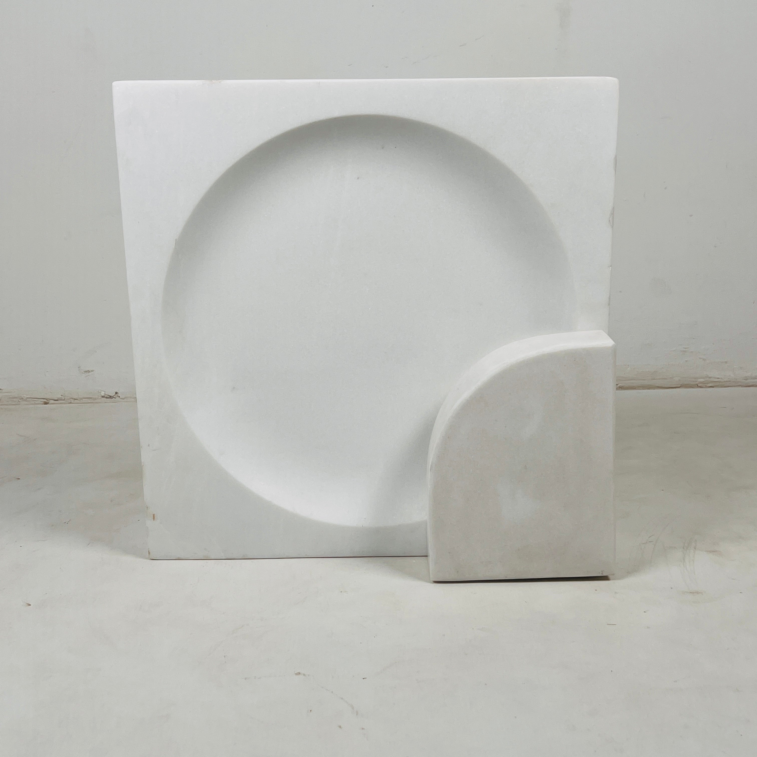 Aura White Stone Lamp