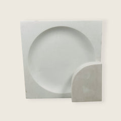 Aura White Stone Lamp