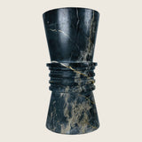 Chess Series Stool in Black Taxila Stone