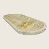 Travertine Oval Tainted Tray